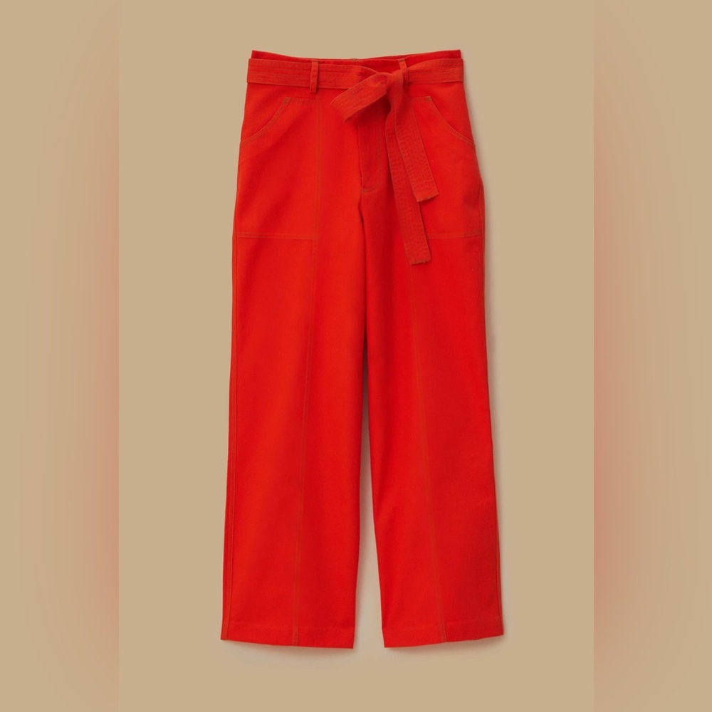 NWT Farm Rio Red Wide Pants - Picture 6 of 6